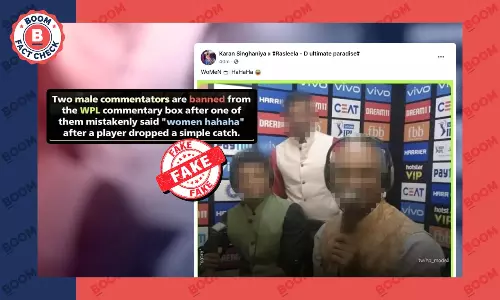 Satire Post On WPL Commentators Banned For Sexist Remark Peddled As Real Satire Post On WPL Commentators Banned For Sexist Remark Peddled As Real