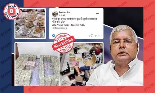 Unrelated Photos Peddled As Items Recovered from ED Raid At Lalu Prasad Yadavs House