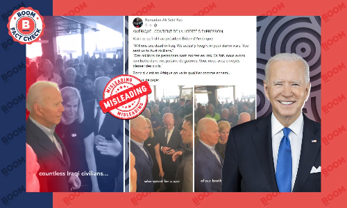 Old Video Of US Veteran Confronting Biden On Iraq War Shared As Recent