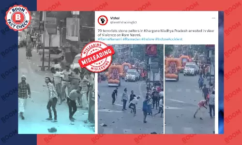 Ram Navami Violence Video From Bengal Peddled As Madhya Pradeshs Khargone