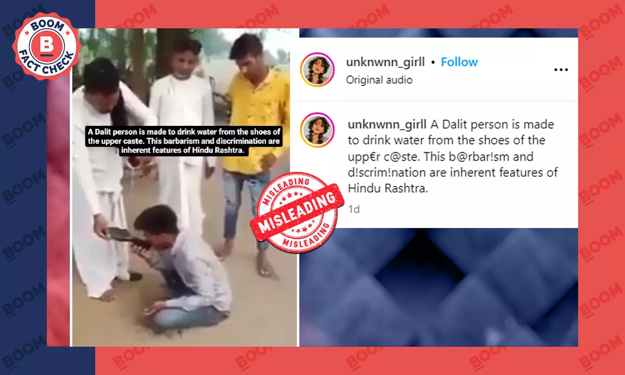 2020 Video of Dalit Man Made To Drink Water From Shoe Resurfaces