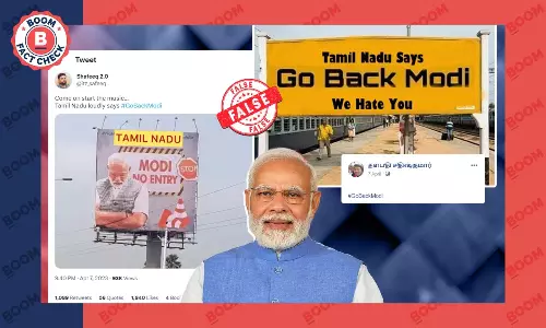 Morphed Images With Anti-Modi Slogans Viral As PM Visits Tamil Nadu