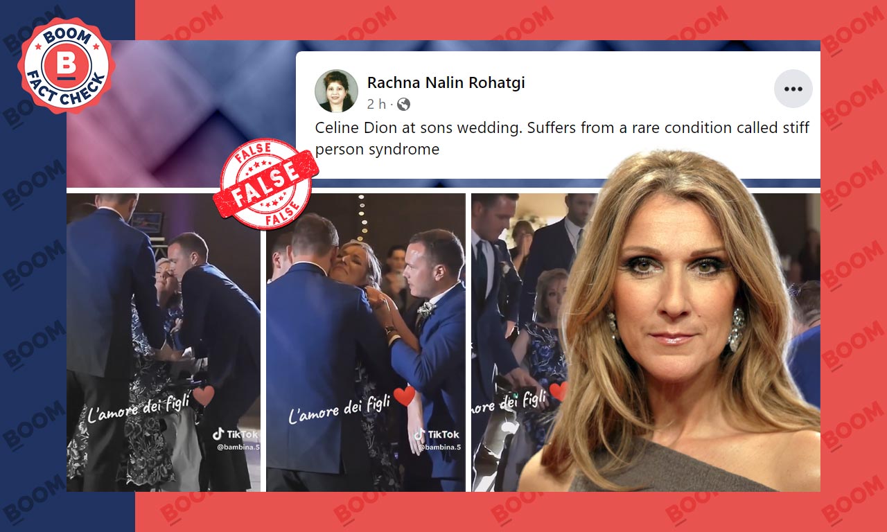 No, This Is Not Celine Dion In A Wheelchair Dancing At Her Son's Wedding