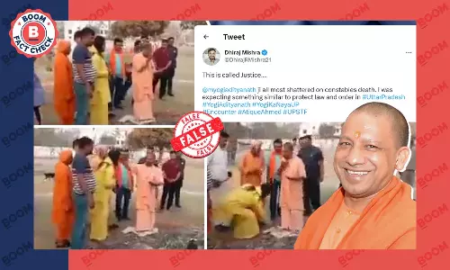 Old Video Of Yogi Adityanath Applying Tilak From Ashes Revived After Asad Ahmad Encounter Old Video Of Yogi Adityanath Applying Tilak From Ashes Revived After Asad Ahmad Encounter