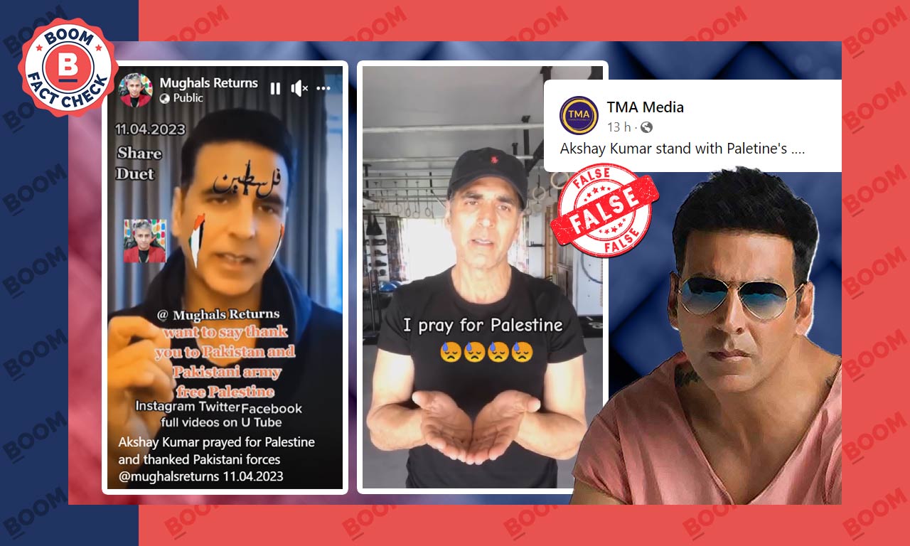 Video of Akshay Kumar Expressing Support for Palestine Is Doctored | BOOM