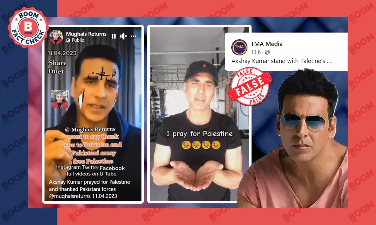 Video of Akshay Kumar Expressing Support for Palestine Is Doctored