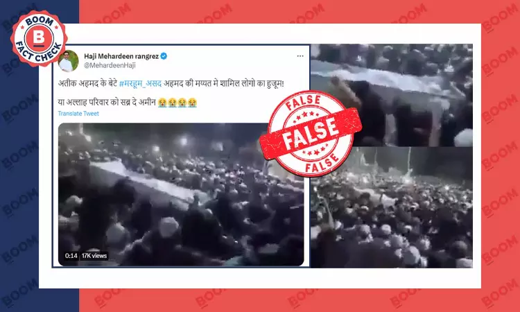 No, Viral Video Does Not Show Huge Crowd Gathered For Asad Ahmads Funeral