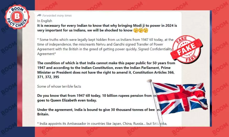 False Claims Question Nature Of Indias Independence From UK