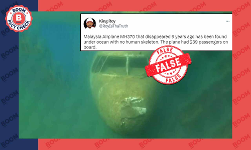 Unrelated Image Of Plane Found Underwater Viral As MH370 Wreckage