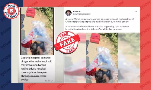 No, Photo Does Not Show Body Of Meitei Woman Raped By Kukis In Manipur