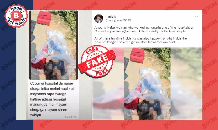 No, Photo Does Not Show Body Of Meitei Woman Raped By Kukis In Manipur