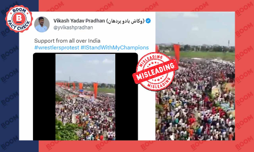 Old Video Of Crowd At BJP Rally Shared As Support For Wrestlers Protest