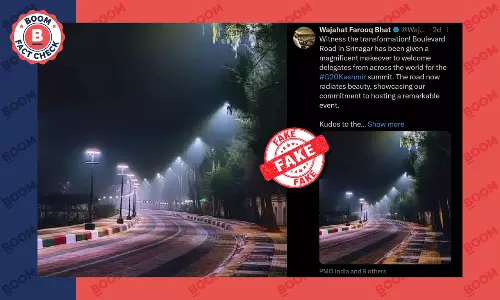 Bangladesh Photo Shared As Srinagar’s Boulevard Road During G20 Summit