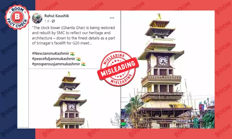 Photo From Nepal Viral As The Restored Clock Tower In Srinagar