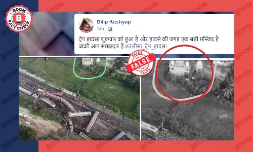 Odisha Train Crash: Photo Of ISKCON Temple Viral As Mosque Next To Tracks