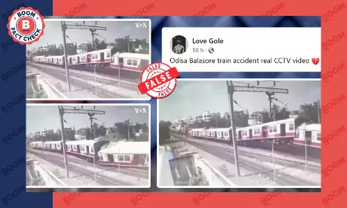 No, This CCTV Footage Is Not Of Odisha Train Accident