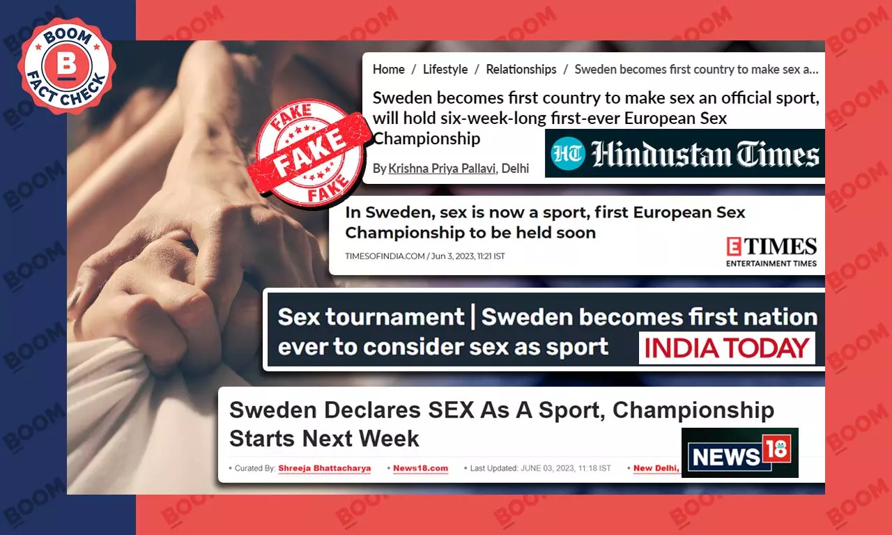 News Outlets Misreport Sweden To Host Sex Championship BOOM image