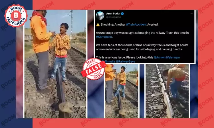Old Video Of Boy Caught Placing Stones On Rail Track Shared With False Claim