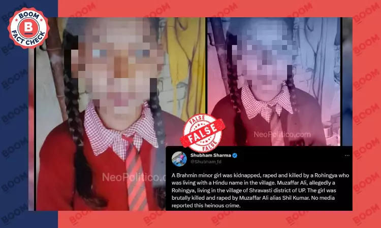 Rape And Murder Of A Minor In UPs Shravasti Viral With Communal Spin