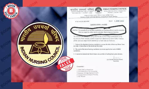 Indian Nurses To Be Called ‘Nursing Officer’? False Claims Go Viral
