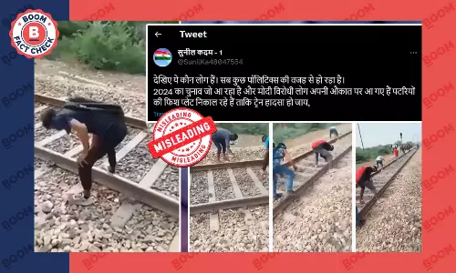 Video Of Agnipath Protestors Vandalising Rail Track Shared As Conspiracy