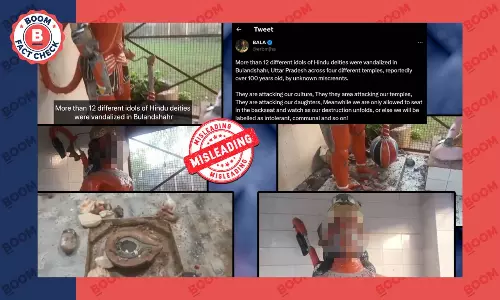 Social Media, News Outlets Give Communal Hue To Bulandshahr Temple Vandalism