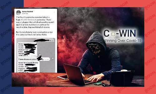 Mischievous: Centre Refutes Reports Of Co-WIN Data Leak Mischievous: Centre Refutes Reports Of Co-WIN Data Leak