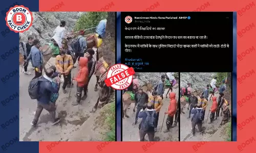 Video Of Kedarnath Pilgrims Assaulted Viral With False Communal Claim
