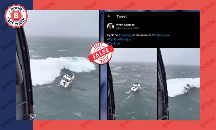 Video Of Massive Wave Capsising A Boat In The US Falsely Linked To Cyclone Biparjoy