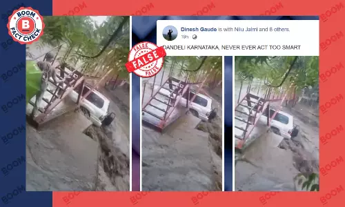 Video From Nicaragua Peddled As Car Swept Away In Karnatakas Dandeli
