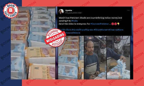Old Video Of Fake Currency Notes Being Printed Viral As Recent