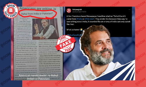 Digitally Translated Hindi Article Criticising Rahul Gandhi Shared With False Captions