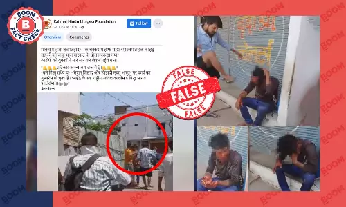 Video Of Man Beaten For Stabbing A Woman Peddled With Communal Spin