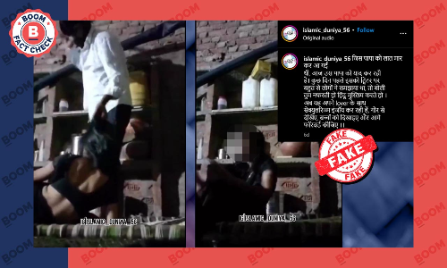 Video of Woman Assaulted In UP Peddled As Bhagwa Love Trap