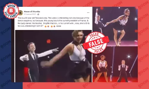 Old Video Falsely Revived As Emmanuel Macron Dancing With His Wife