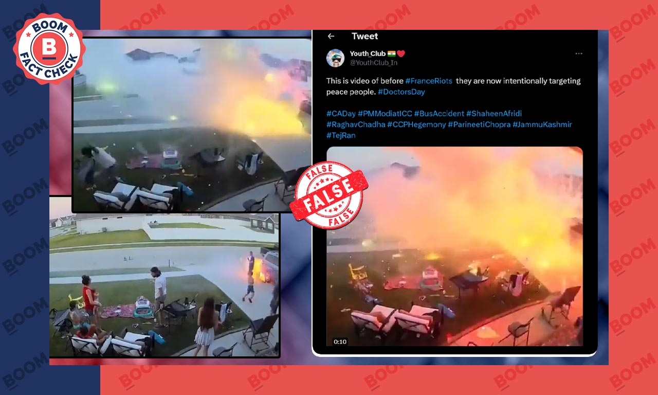 Video Of Fireworks Explosion In US Falsely Shared As Rioting In France