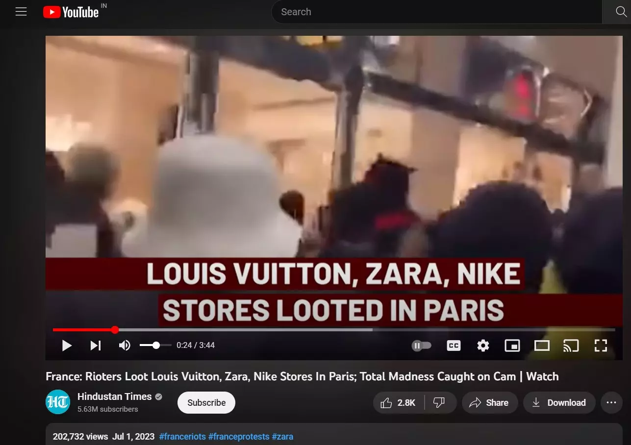 Looting Lv Store In Portland