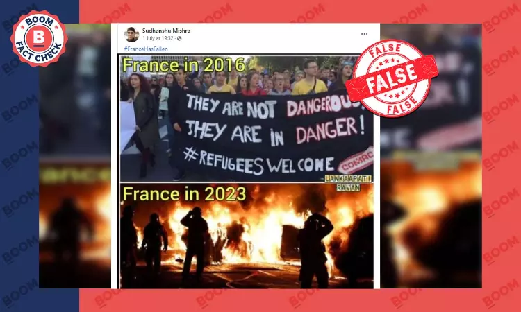 Photo Of Pro-Refugee Rally In Belgium Falsely Linked To France Riots