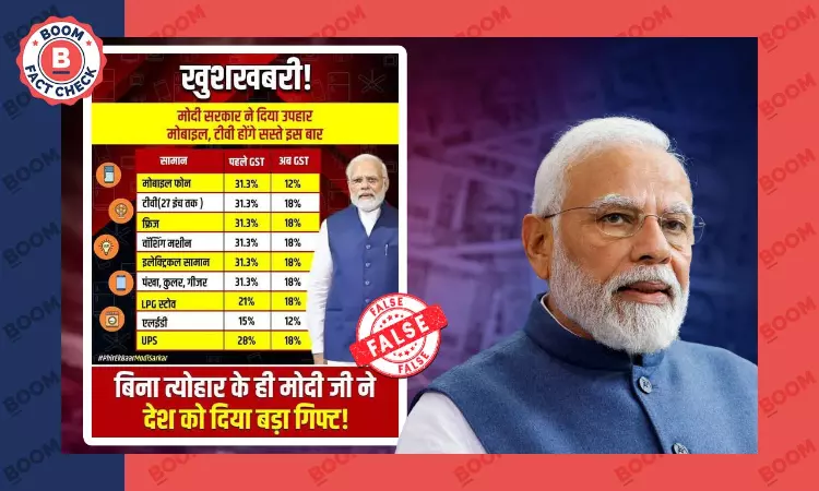 Govt Poster Misinterpreted To Show GST Reduced On Mobiles, LPG & LEDs