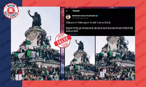 Video Of Protest Against Algerian President Falsely Linked To France Unrest