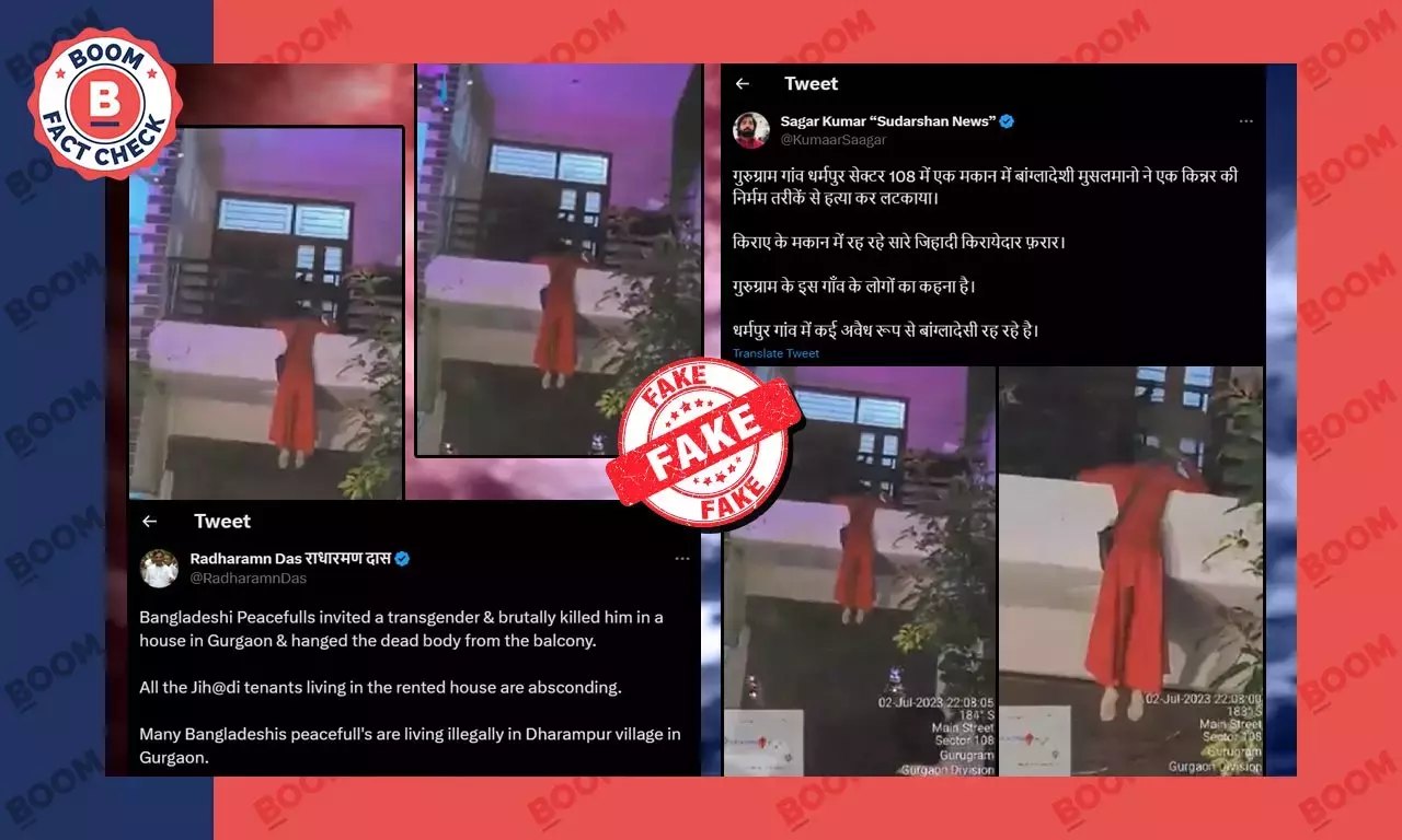 Fake Claim Of Bangladeshi Muslim Killing Trans Person In Gurugram Goes Viral