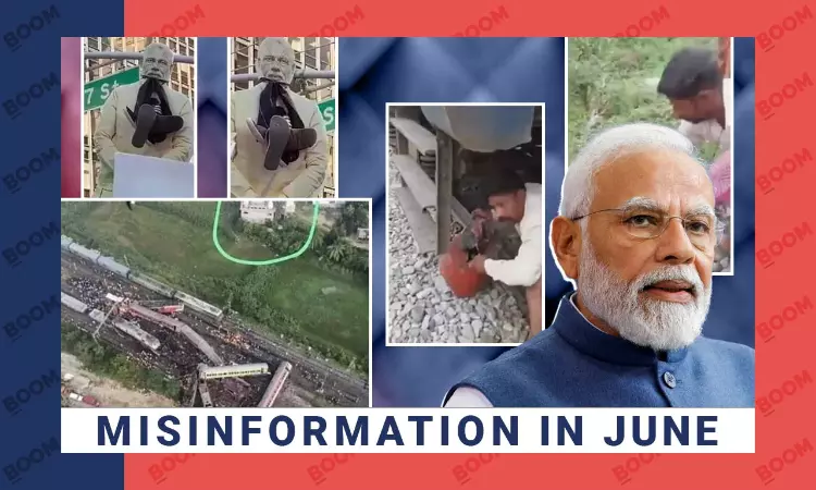 PM USA Visit and Balasore Train Accident dominate misinformation in June