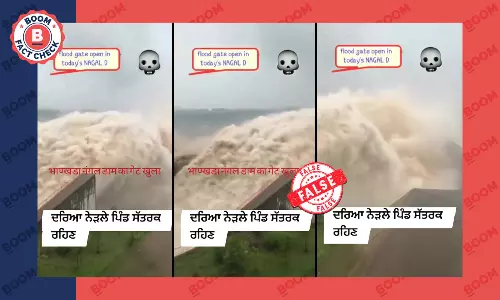 Video Of Massive Waterflow From Dam In China Revived As Himachal Pradesh