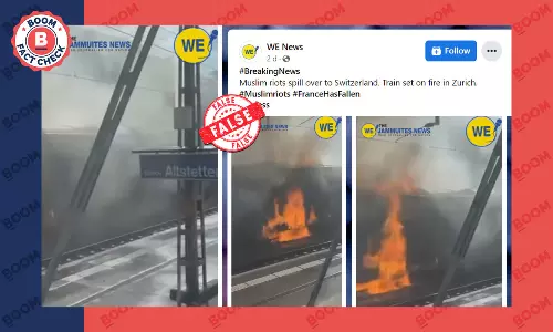 Video Of Fire At Swiss Train Station Peddled With False Anti-Migrant Claim