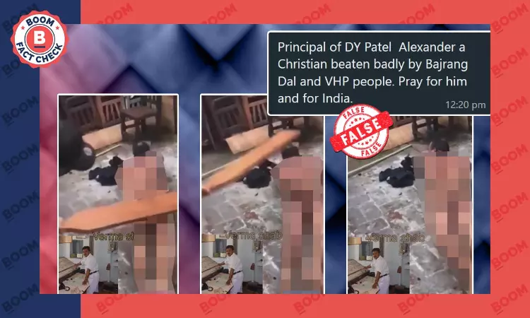 No, This Video Does Not Show DY Patil School Principal Being Assaulted