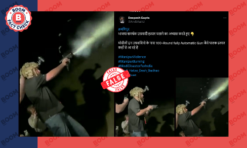 Old Video Of Man Firing Shots In Air Falsely Linked To Manipur