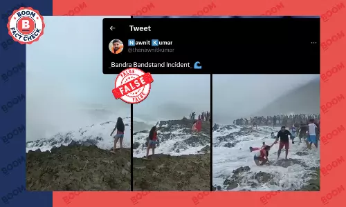 Old Video From Oman Shared As Women Drowning In Bandra