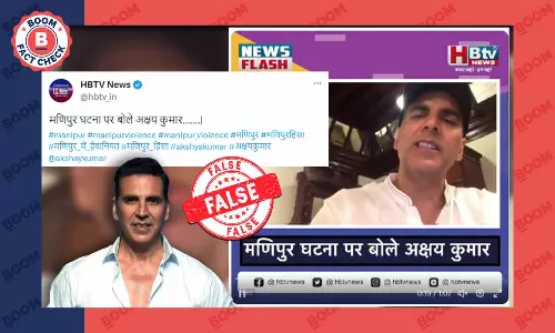 Old Video Of Akshay Kumar Falsely Linked To Manipur Violence