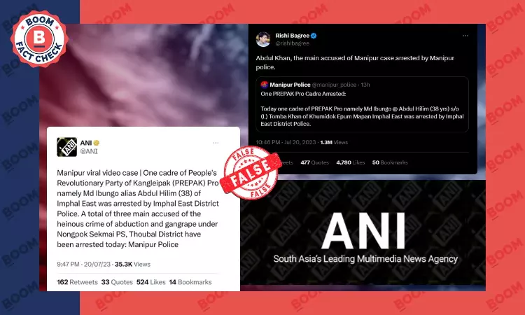 ANI Misreports Man Arrested In Manipur Gang Rape Case Is A Muslim