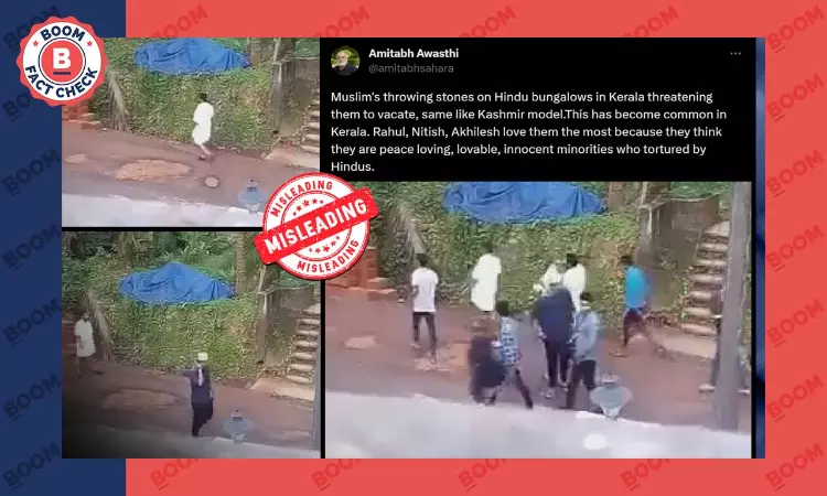 Old Video Of Mob Pelting Stones At Houses In Kerala Peddled With False Communal Claim